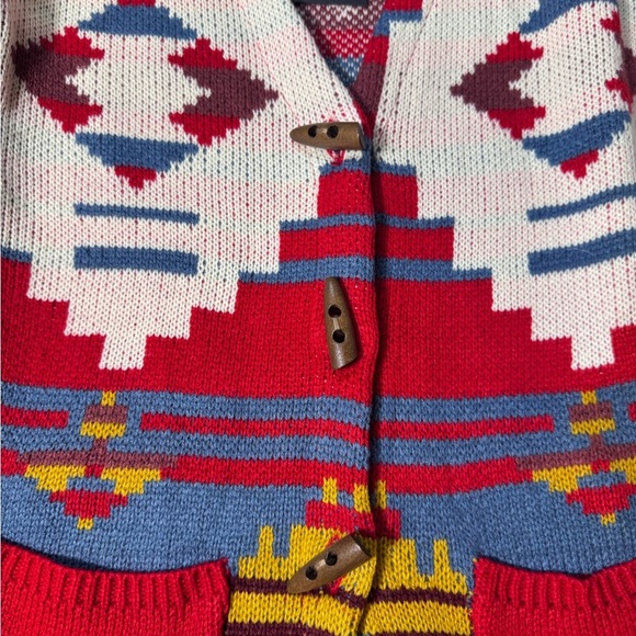 L&B Red and White Knit Sweater NWT Sz L/XL - Picture 6 of 6